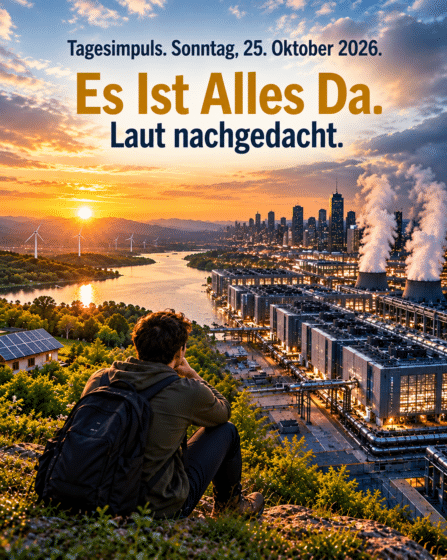 Tagesimpuls. Sonntag, 25. Oktober 2026. Es Ist Alles Da. Laut nachgedacht …