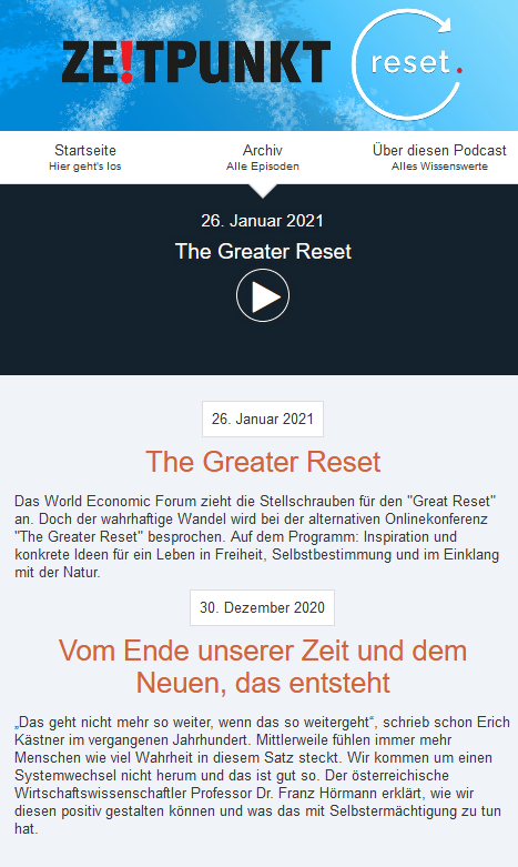 The Greater Reset